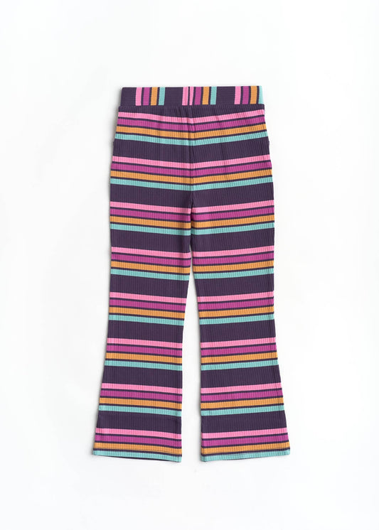 Roller Rink Flares: Retro Stripe