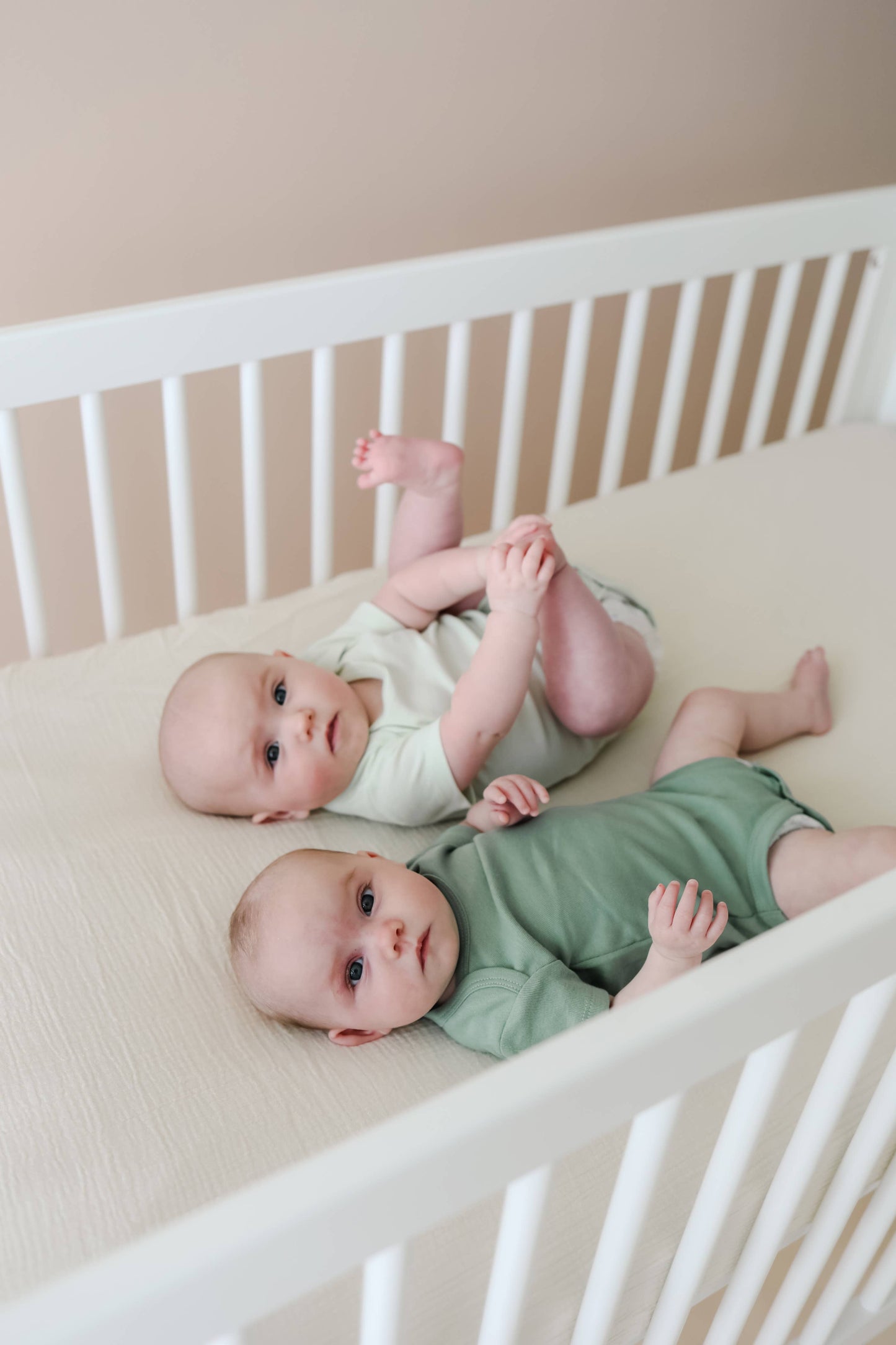 Muslin Crib Sheets | Natural + Birch