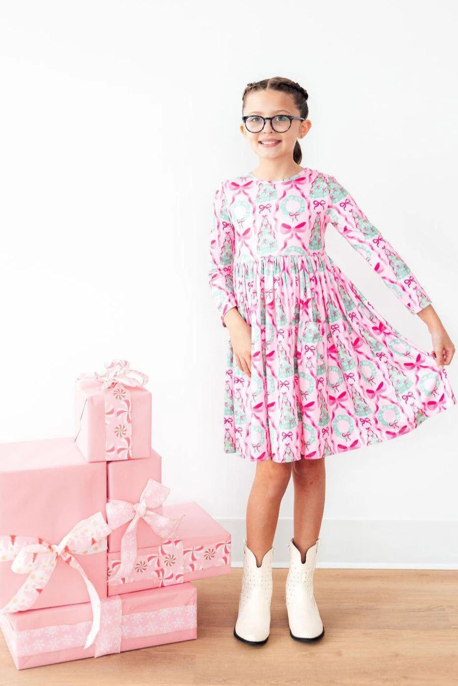 Jingle Bows Pocket Twirl Dress