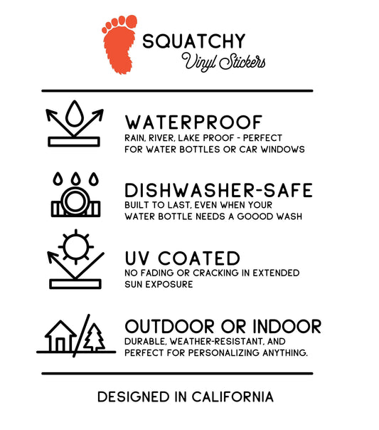 Do Not Pet The Fluffy Cows, Waterproof Bison Sticker