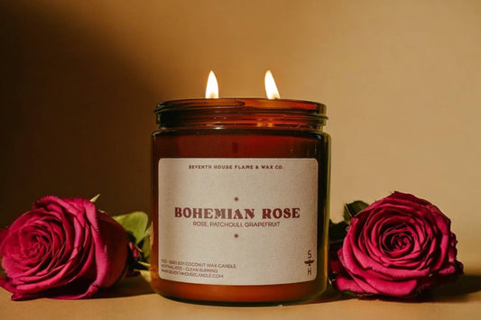 BOHEMIAN ROSE - Rose, Basil, Patchouli Candle