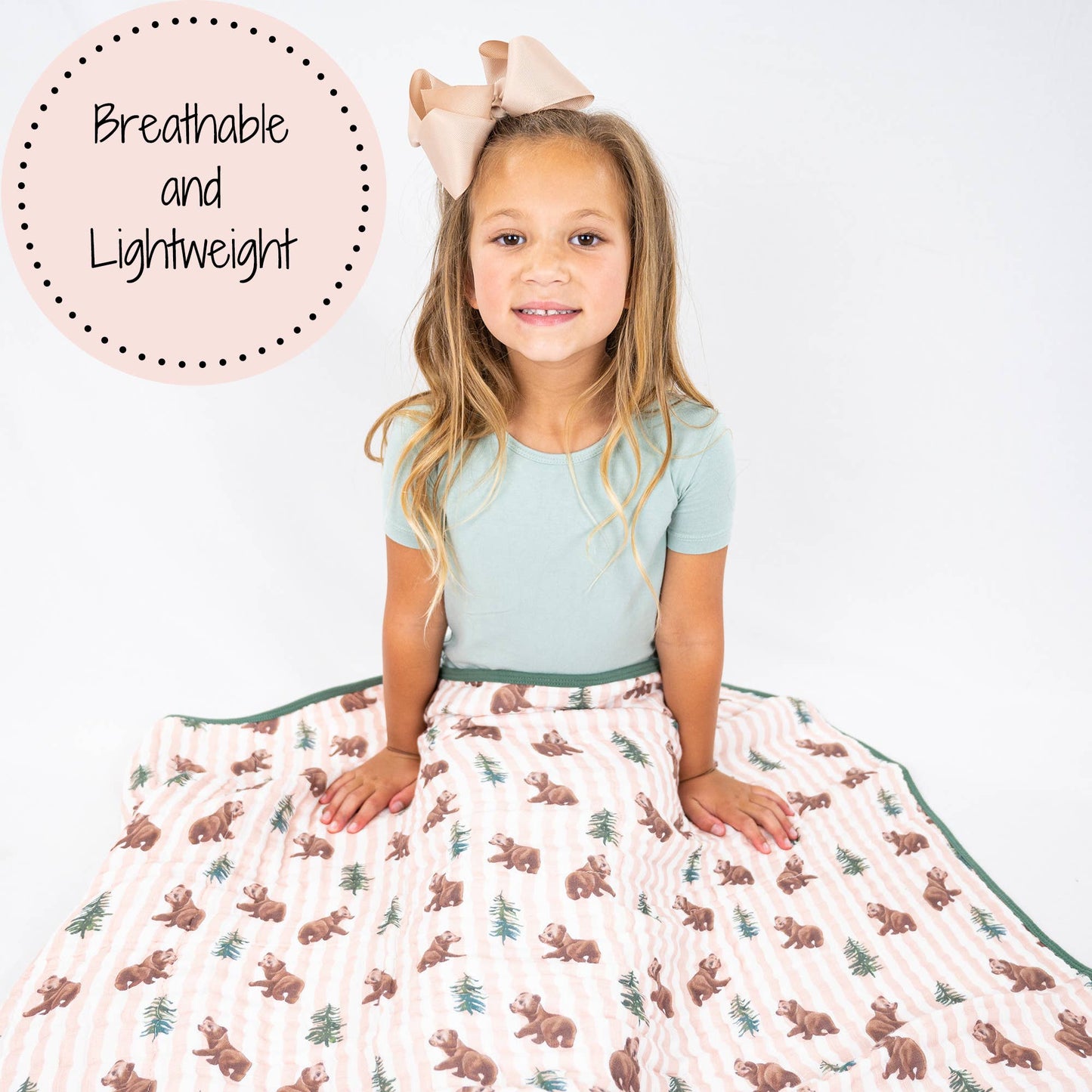 Beary Snuggly Muslin Blanket