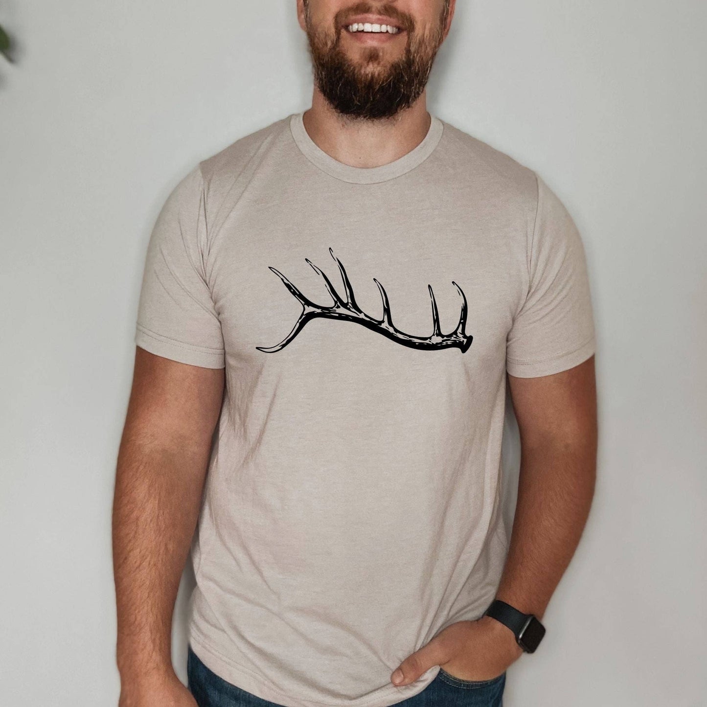 Elk Antler TShirt in SAGE