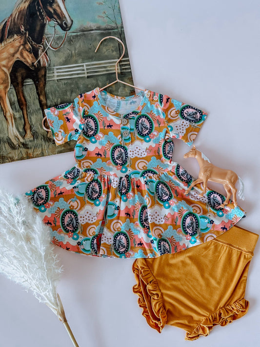 Groovy Cowgirl Peplum Set