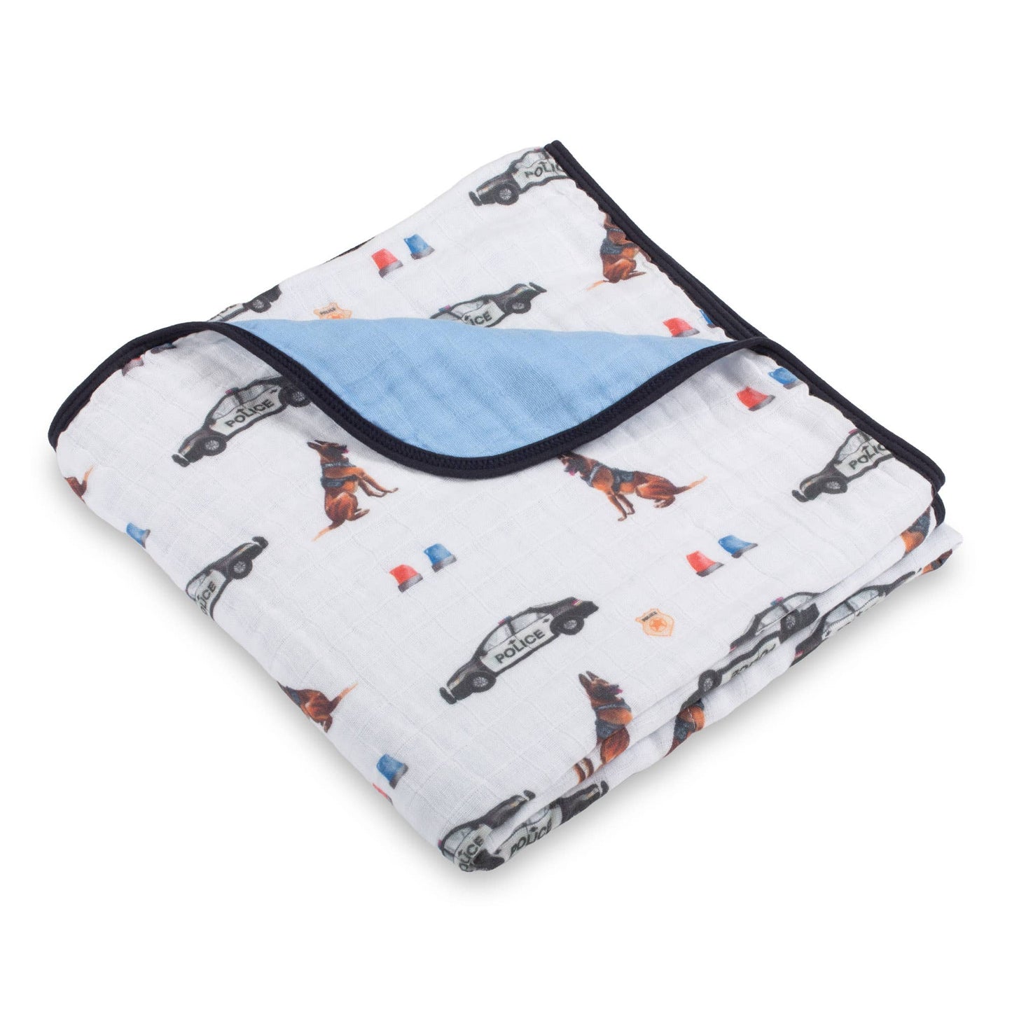 Police Theme Muslin Blanket