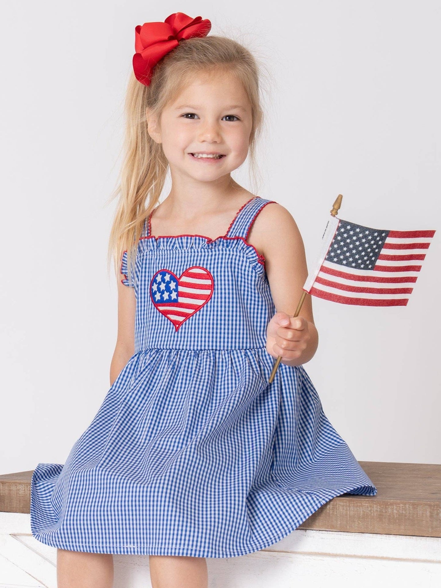 Freedom Heart Embroidered Dress