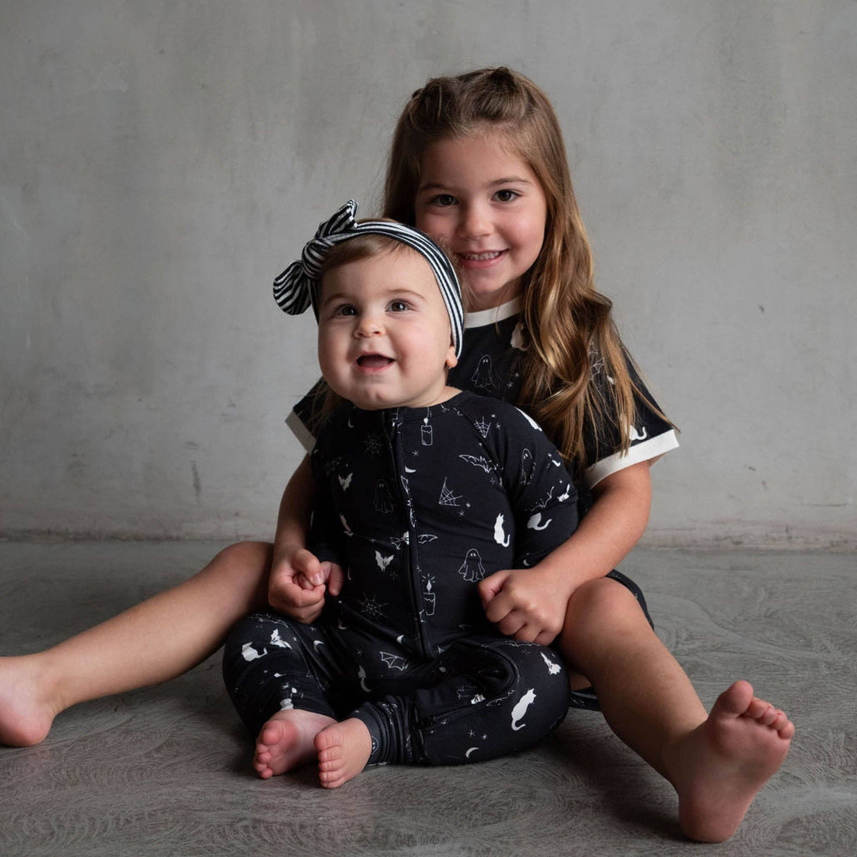 Spooky Bamboo Zip Romper