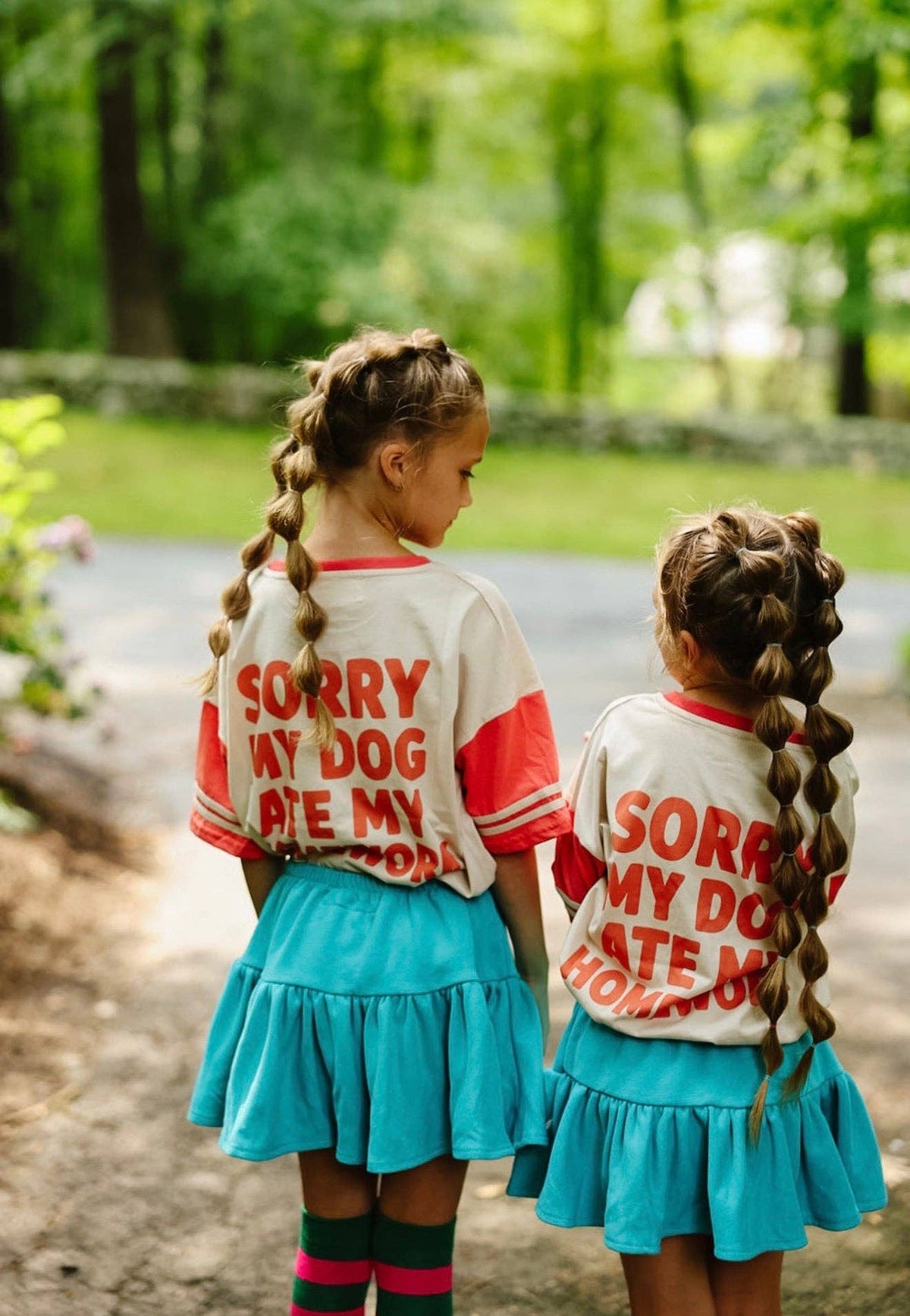 Sorry My Dog Ate My Homework Oversized Tee in CORAL