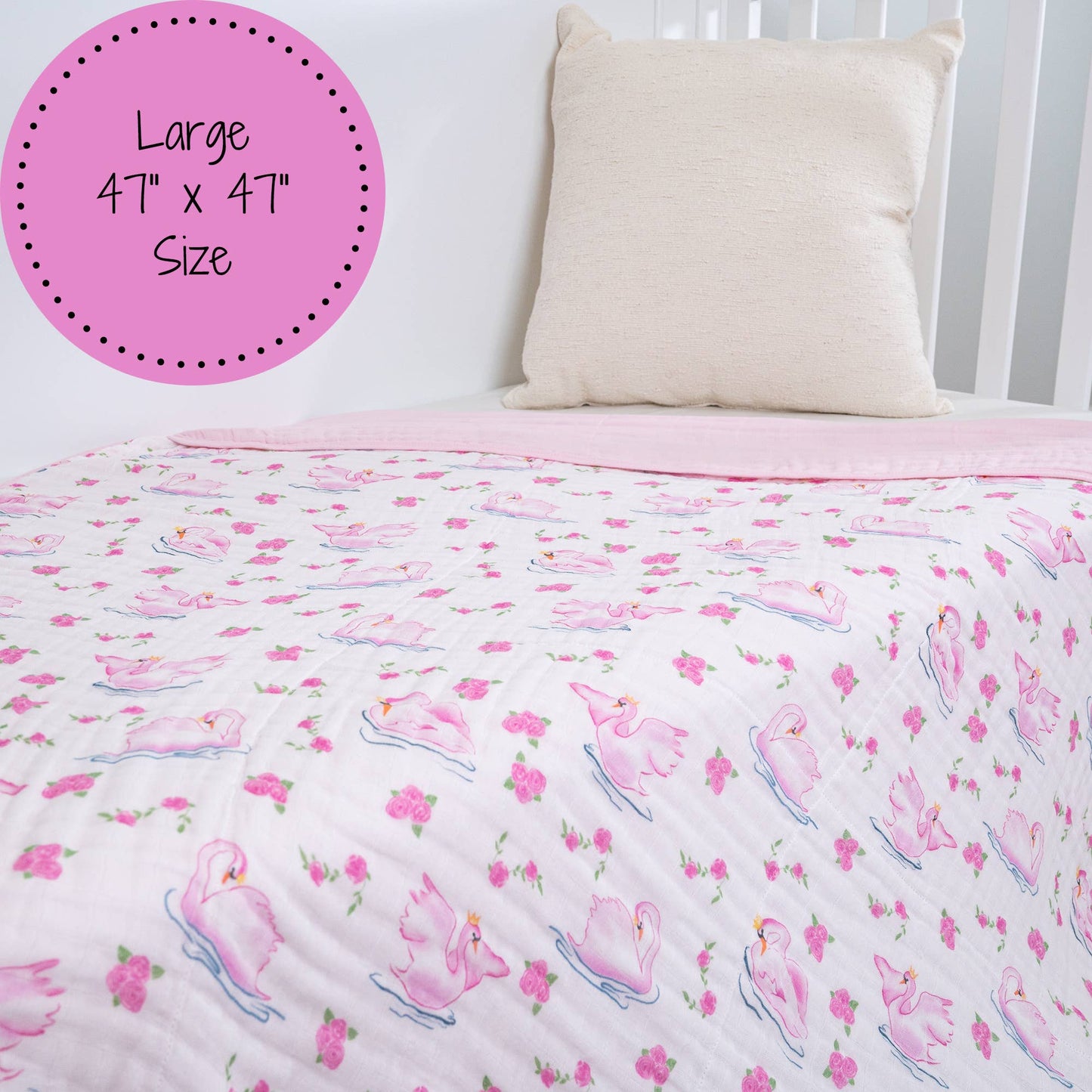 Swan Muslin Blanket