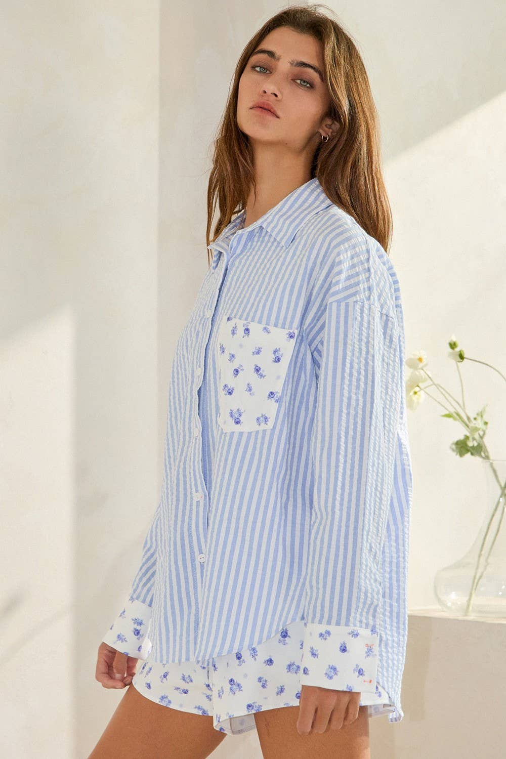Floral Button-Down Shirt
