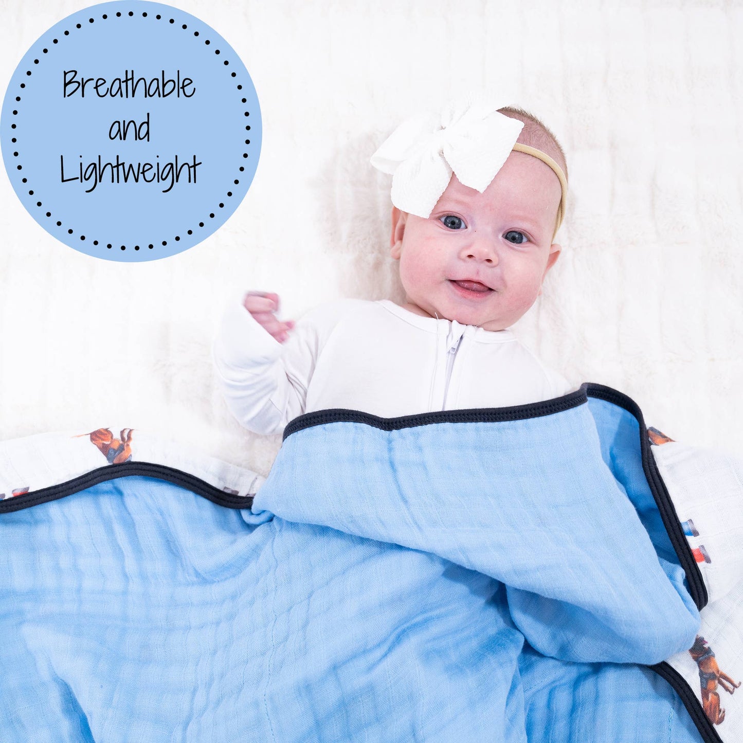 Police Theme Muslin Blanket