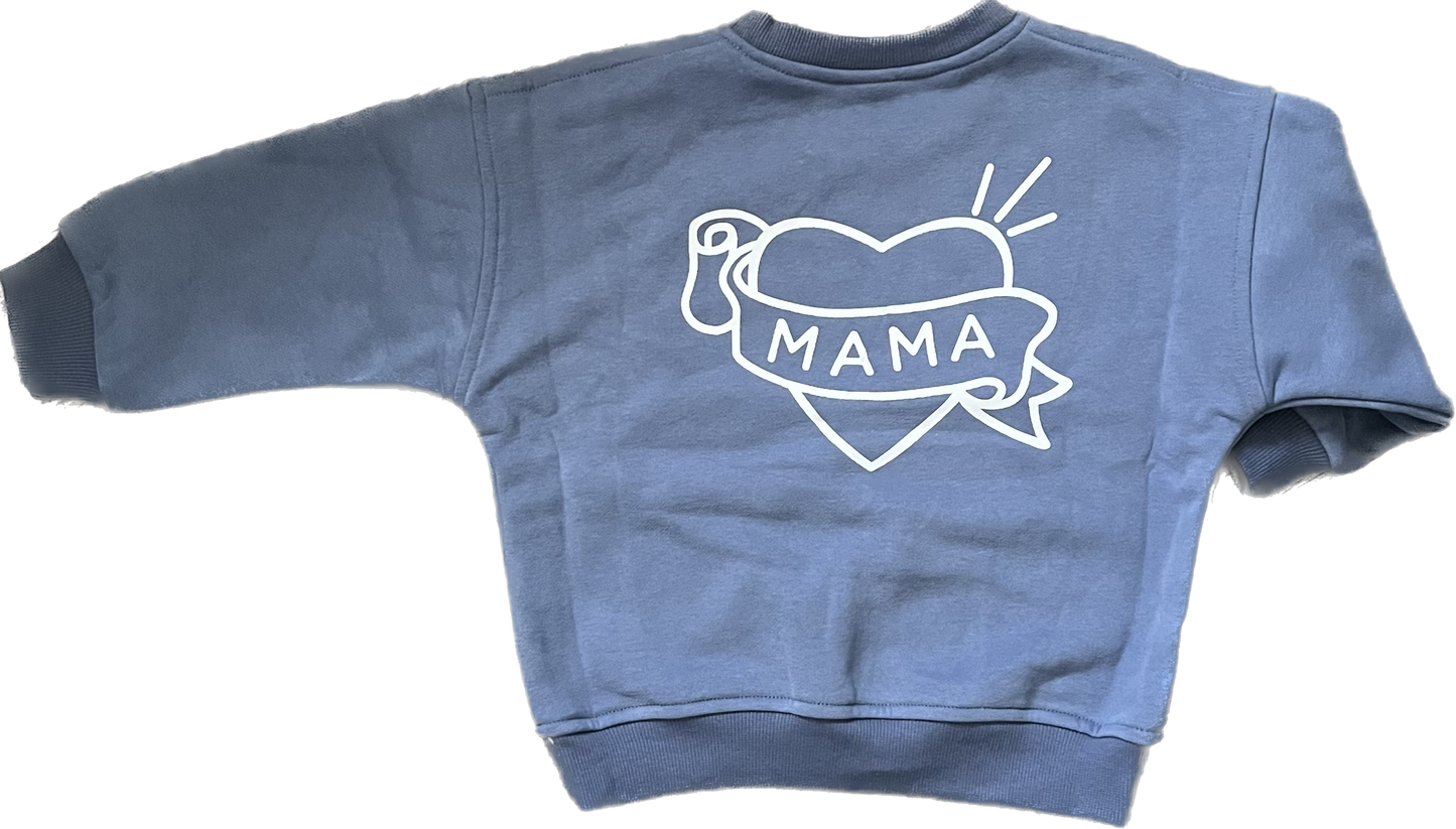 Mama tattoo toddler sweatshirt