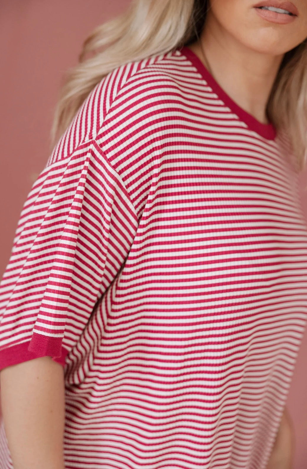 Darlin' Stripe | Ribbed Women's T-Shirt Dress