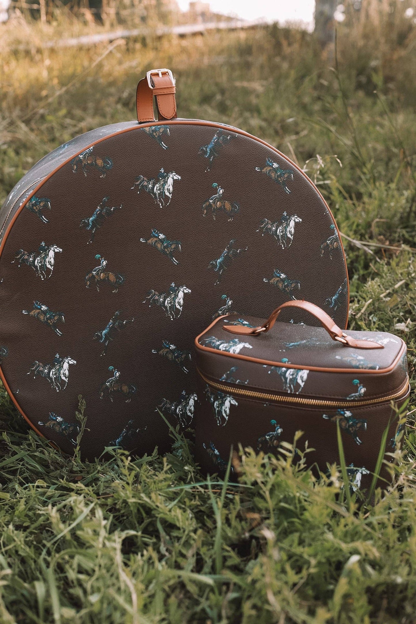 Bustin' Broncs Hat Box Luggage