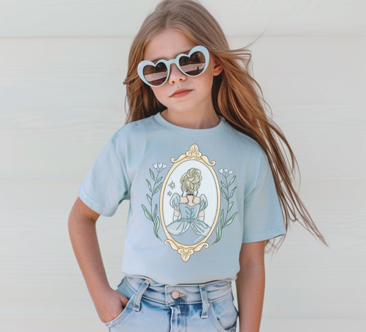 Midnight Princess Floral Frame Tee