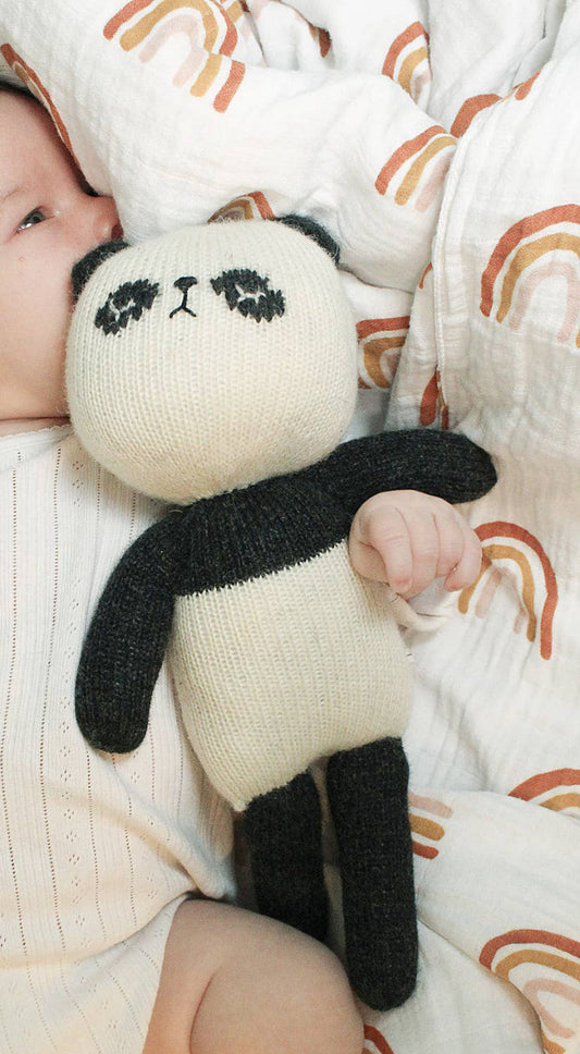Hand knitted Panda
