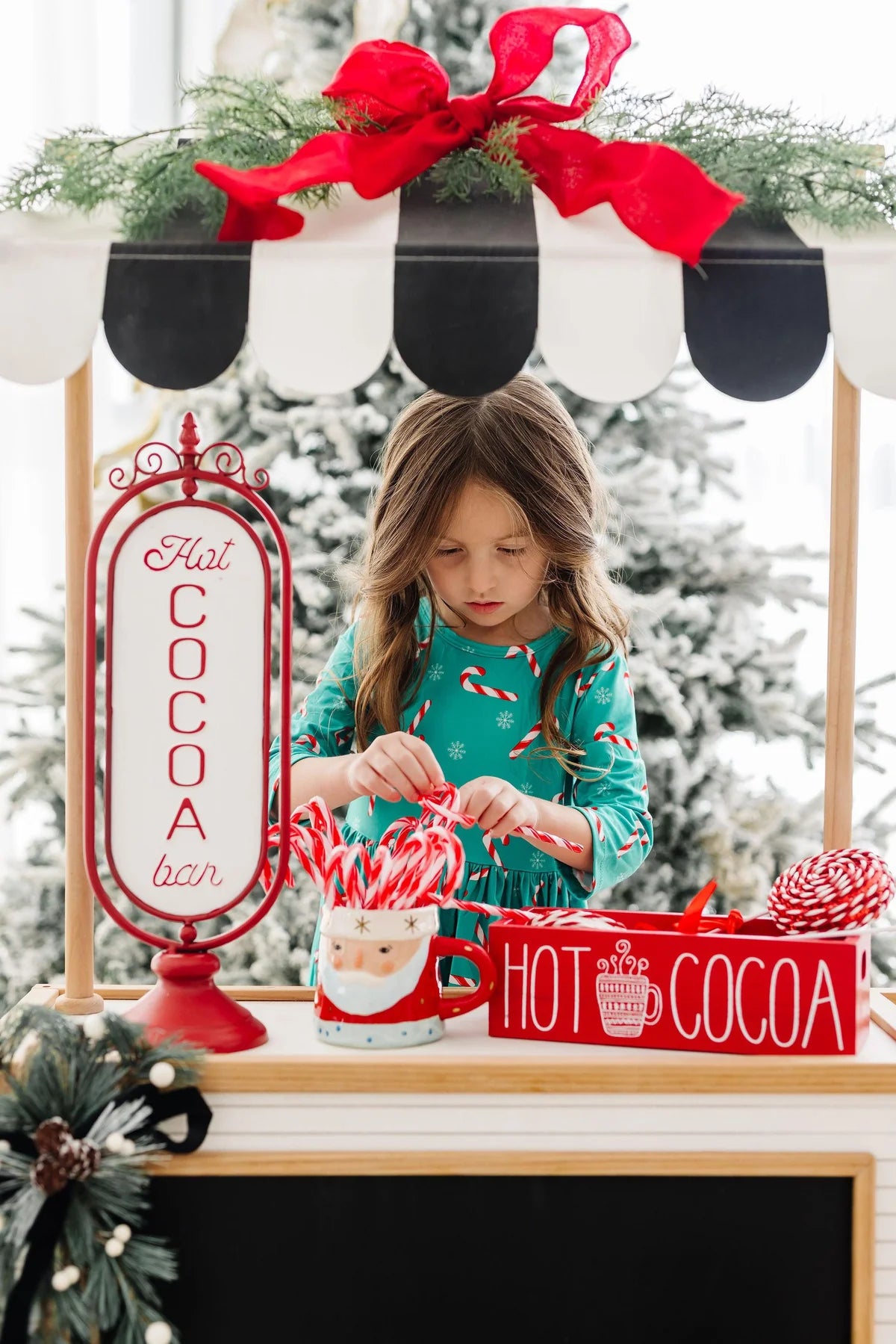 Christmas Candy Twirl Dress