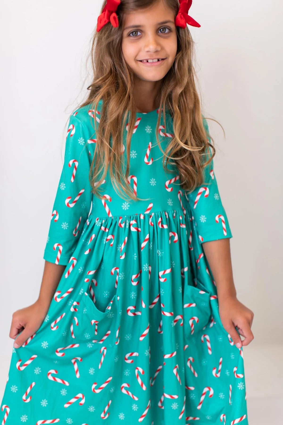 Christmas Candy Twirl Dress