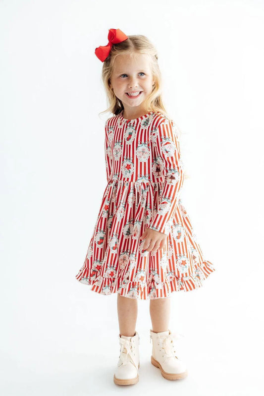 Santa’s Sweet Shoppe Ruffle Hem Dress