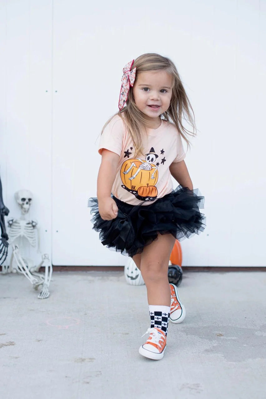 Pumpkin Skelly Tee