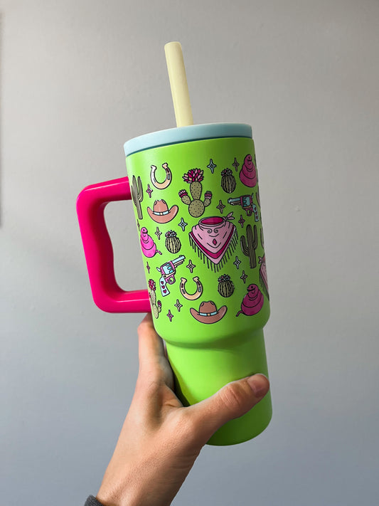 24 oz Tiny Cowgirl Tumbler