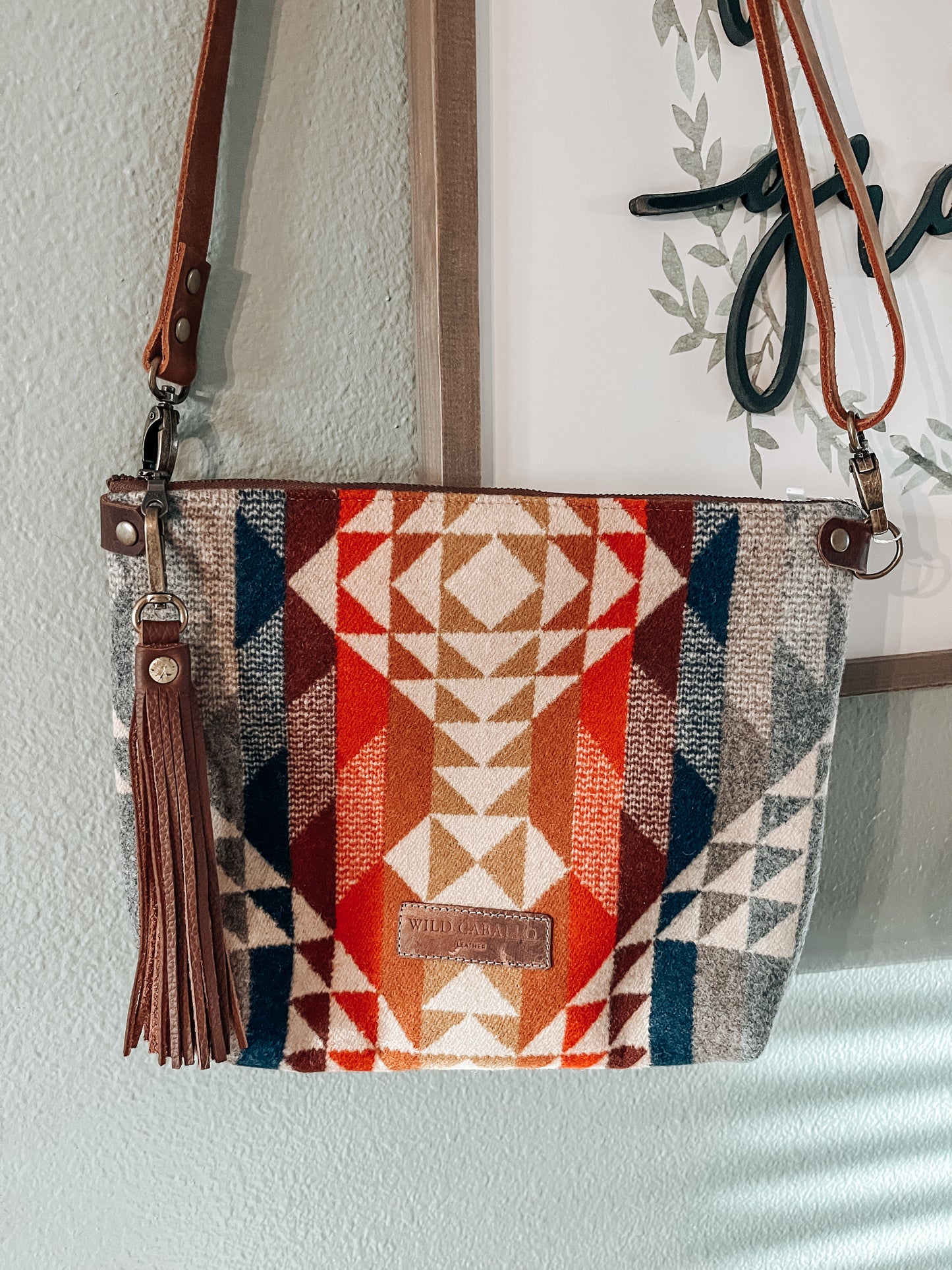 Wild Caballo Leather Pendleton Bag