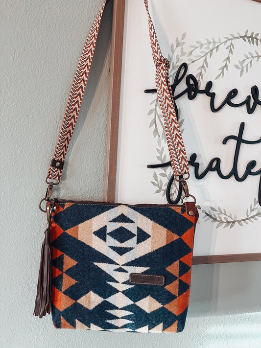 Wild Caballo Leather Pendleton Bag