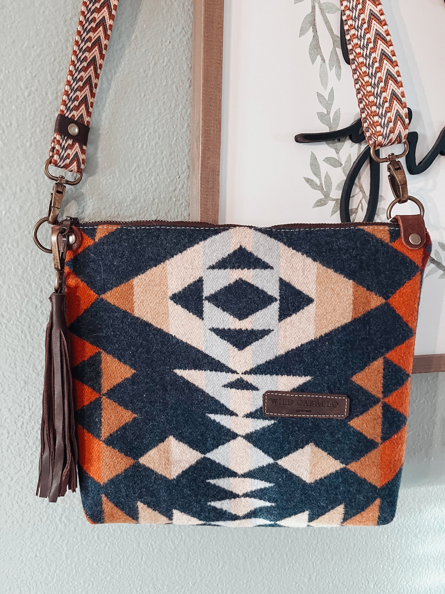 Wild Caballo Leather Pendleton Bag