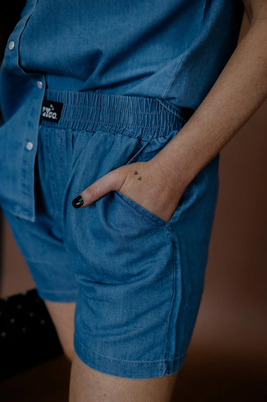 Denim Dilly Dally Boxer Short
