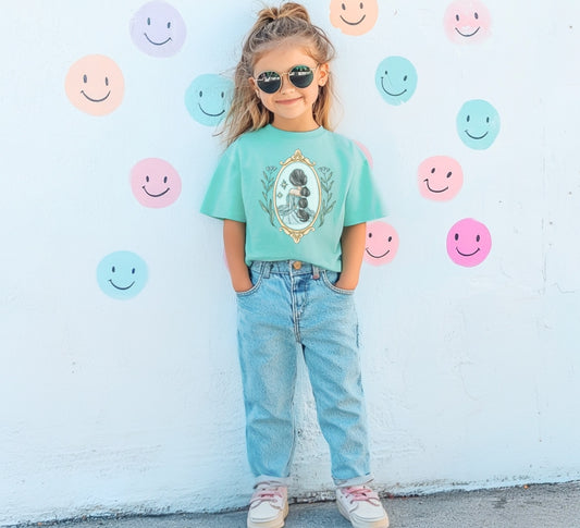 Free to Make Her Own Choices Princess Floral Frame Tee