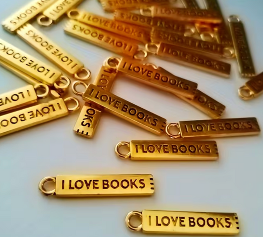 I Love Books Charm