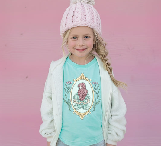 Mermaid Floral Frame Tee