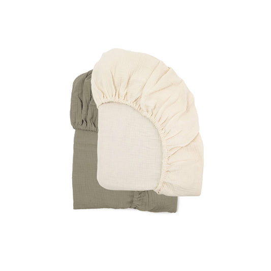 Muslin Crib Sheets | Natural + Birch