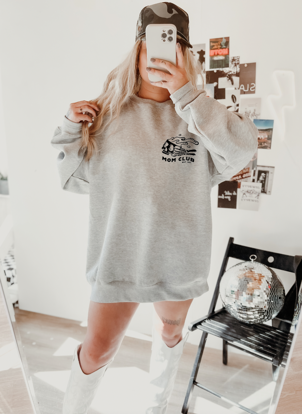 Caffeine & Chaos Crewneck Sweatshirt