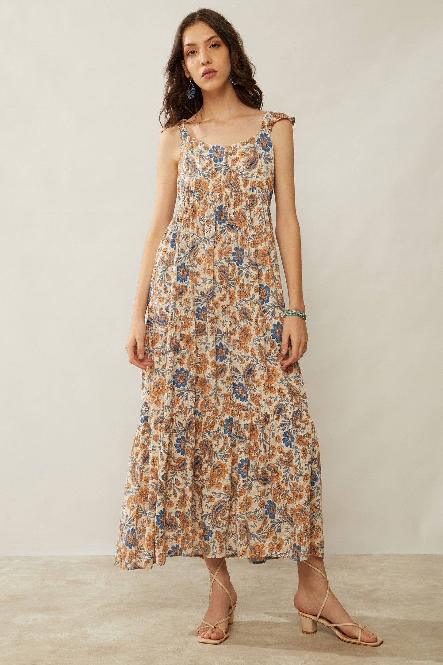 Chloe Floral Paisley Maxi Dress