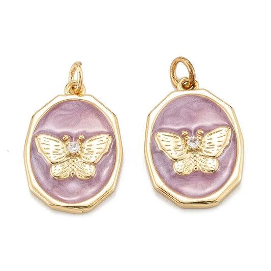Purple Butterfly Charm