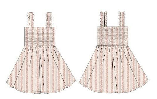 Bamboo Twirl Dress Pink Floral