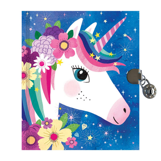 Unicorn Locked Diary