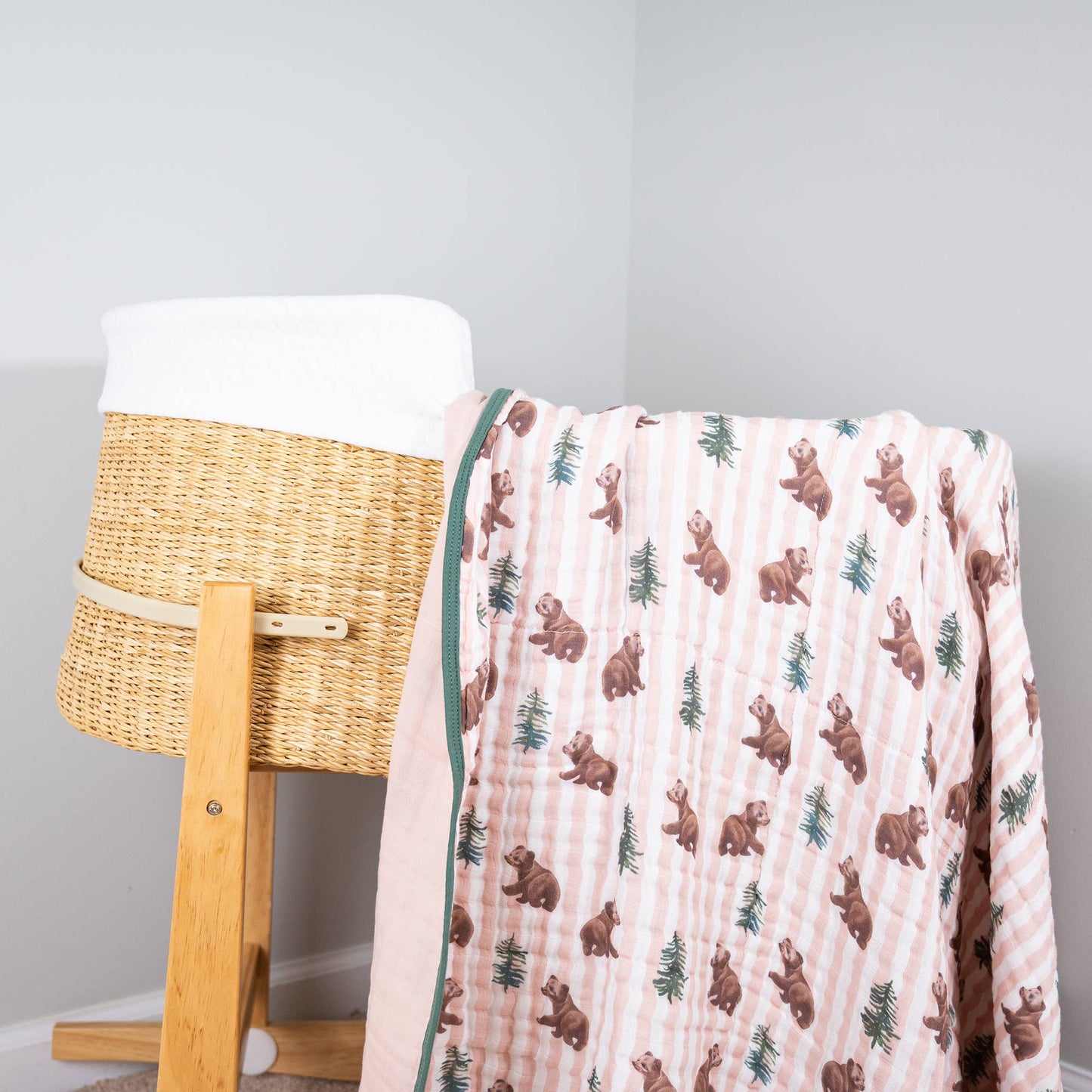 Beary Snuggly Muslin Blanket