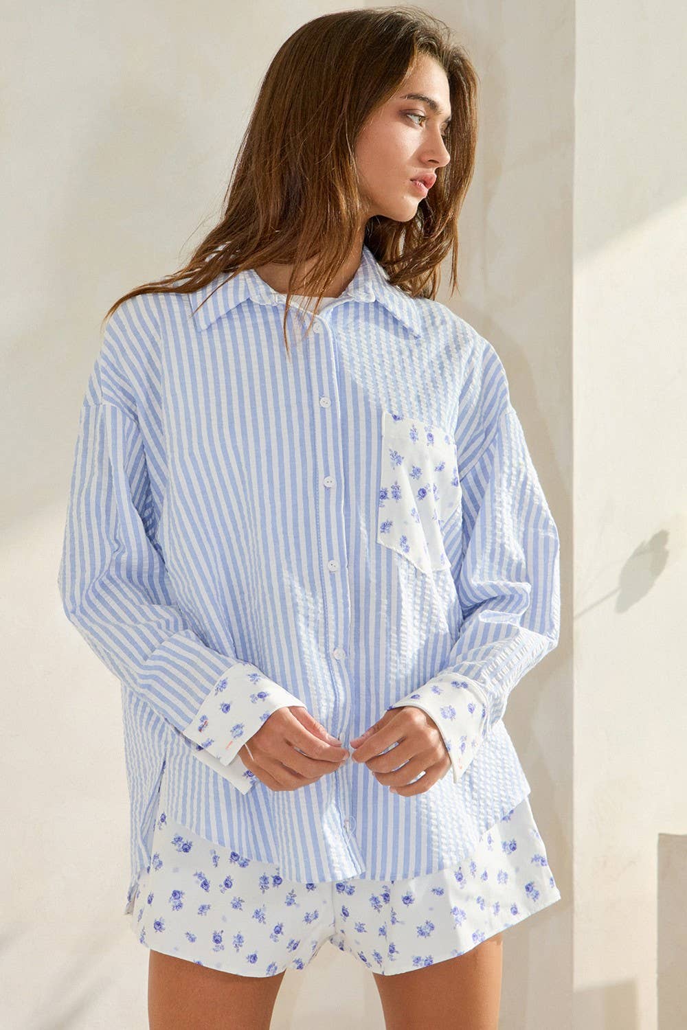 Floral Button-Down Shirt
