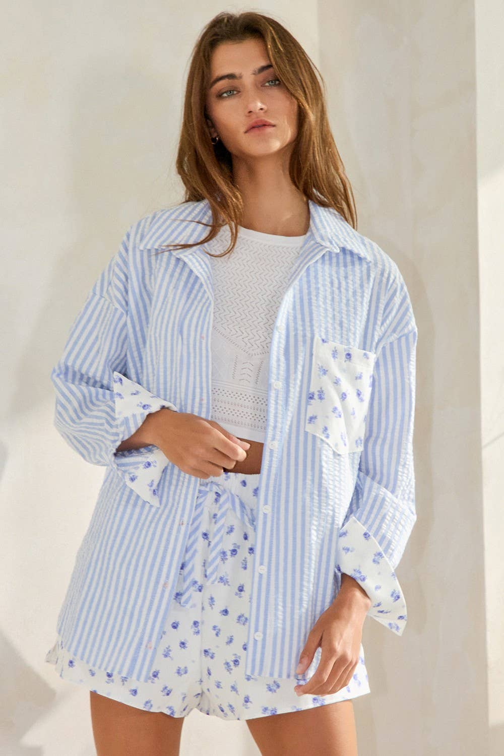 Floral Button-Down Shirt